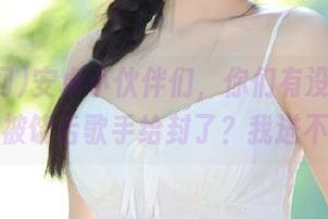 安卓小伙伴们，你们有没有发觉吃瓜网被饶舌歌手给封了？我进不去啦！
